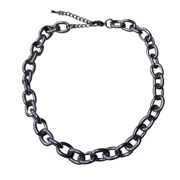 Park Lane Connections Chunky Chain Necklace Hematite Finish RETIRED - Picture 1 of 3